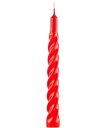 Ver imagem 2 de Kit 9 Vela Espiral Decoração Natalina Vermelha Torcida 20cm