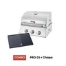 Combo Churrasqueira À Gás Bonezze Pro 3 + Chapa (gás Glp ou Botijão) - 1