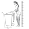 Gabinete para Lavanderia 61cm com Tanque 46 Litros de Inox - 6