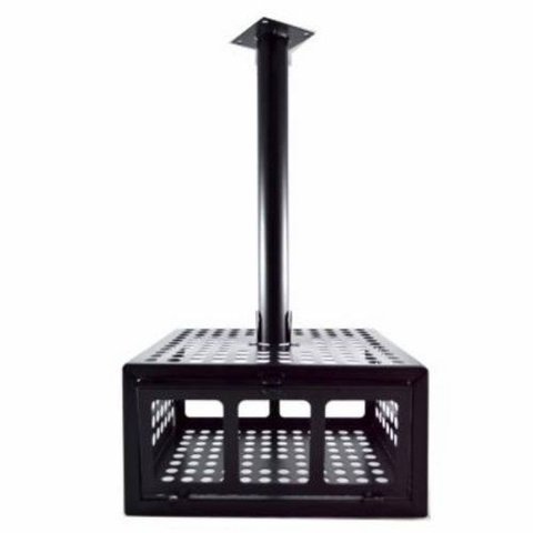 Suporte para Projetor Teto Protetor Gaiola Preto com Inclinação Regulagem Multivisão