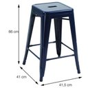 Ver imagem 2 de Banqueta Retro Média 64 Cm - Bronze - Ór Design