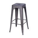 Ver imagem 1 de Banqueta Retro Média 64 Cm - Bronze - Ór Design