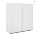 Ver imagem 1 de Armário Multiuso 1m 2 Portas Donatelo Branco Fosco 100% Mdf 15mm Rino Móveis