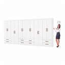 Ver imagem 3 de Closet Casal Duplo Lu 12 Portas 08 Gavetas Carioca Móveis