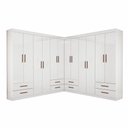 Ver imagem 1 de Closet Casal Duplo Lu 12 Portas 08 Gavetas Carioca Móveis