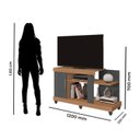 Ver imagem 4 de Rack para TV até 42 Polegadas 120cm 1 Porta e 6 Canadá