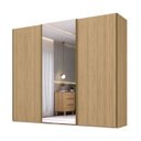 Ver imagem 2 de Roupeiro Veneto em Mdf 274,5x230cm 3 Portas com Espelho Olmo 1000