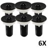 Kit 6 Válvula P/ Lavatório Cuba 7/8 com Tampa Preto Astra - 1