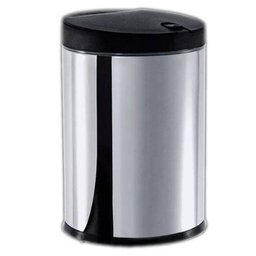 Lixeira Brinox Press Inox Linha Pia 4 Litros Tampa Preta - 11