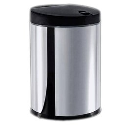 Lixeira Brinox Press Inox Linha Pia 4 Litros Tampa Preta - 8