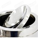 Ver imagem 2 de Lixeira Inox com Tampa Basculante 5,4 Litros - Decorline Lixeiras Ø 18,5 x 20 cm - Brinox