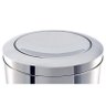 Lixeira Inox com Tampa Basculante 7,8 Litros Ø 18,5 x 29 cm Brinox - 2