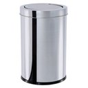 Ver imagem 1 de Lixeira Inox com Tampa Basculante 7,8 Litros Ø 18,5 x 29 cm Brinox