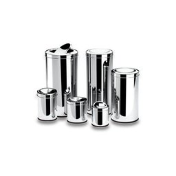 Lixeira Inox com Tampa Basculante 7,8 Litros Ø 18,5 x 29 cm Brinox - 11