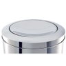 Lixeira Inox com Tampa Basculante 3,2 Litros - Decorline Lixeiras Ø 15,5 x 17 cm - Brinox - 12