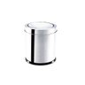 Lixeira Inox com Tampa Basculante 3,2 Litros - Decorline Lixeiras Ø 15,5 x 17 cm - Brinox - 10
