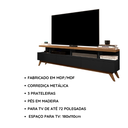 Ver mais imagens de Rack para Sala TV 70 Polegadas Vivare 1.8 Wood Moderno Preto/Freijo