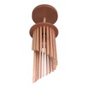 Ver imagem 1 de Luminária Pendente Celestial Crescente em Madeira Nobre E27