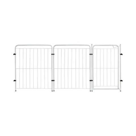 Cercado 2 Módulos Portão 83cm Utilyse Branco Chiqueirinho para Bebes e Pets Cães Coelhos Gatos