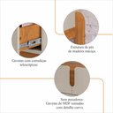 Ver imagem 6 de Aparador Buffet Lizz com 2 Gavetas 1,30 Off-white/cedro