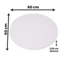 Ver imagem 6 de Mesa Pisa Beta Bistrô Fratini 107,50cm (a) Disco Redondo Inox Tampo Mdp Redondo Branco 60cm (l)