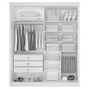 Ver imagem 2 de Guarda Roupa Solteiro com Espelho 2 Portas 3 Gavetas - Athenas -cinamomo - Móveis D'doro