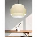 Ver imagem 7 de Lustre para Sala de Jantar Vivare Md-4393 Cúpula em Tecido 45cm Algodão-crú 127/220v
