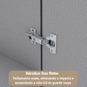 Ver imagem 6 de Guarda-roupa Casal 6 Portas 4 Gavetas Premium Yescasa