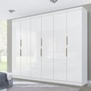 Ver imagem 1 de Guarda-Roupa Casal 6 Portas 4 Gavetas Premium Yescasa Branco