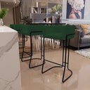 Ver imagem 7 de Banqueta Decorativa Betina D02 Veludo Verde Musgo C-303