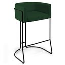 Ver imagem 1 de Banqueta Decorativa Betina D02 Veludo Verde Musgo C-303