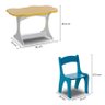 Mesa Infantil com 4 Cadeiras Coloridas em MDF - Laca Branco/Amarelo - 6