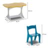 Mesa Infantil com 4 Cadeiras Coloridas em MDF - Laca Branco/Amarelo - 3