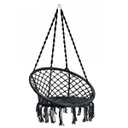 Ver imagem 2 de Rede Cadeira Balanço Almofada Confortavel Suspensa Teto Casa Quintal Jardim Varanda Decoraçao Sacada