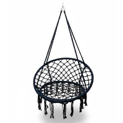 Rede Cadeira Balanço Almofada Confortavel Suspensa Teto Casa Quintal Jardim Varanda Decoraçao Sacada