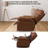 Poltrona do Papai Reclinavel Atlas Corino Conforto Caramelo Sala Quarto - Arkell - 4