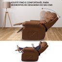 Ver imagem 4 de Poltrona do Papai Reclinavel Atlas Corino Conforto Caramelo Sala Quarto - Arkell