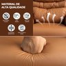 Poltrona do Papai Reclinavel Atlas Corino Conforto Caramelo Sala Quarto - Arkell - 7