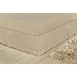 Saia Para Cama Box Casal 01 Peça - Cáqui - 1