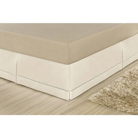 Saia Para Cama Box King 01 Peça - Palha