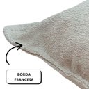 Ver imagem 4 de Capa de Almofada Boucle Cor Bege 45x45cm