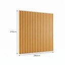 Ver imagem 3 de Painel para TV até 115 Polegadas de MDF 270cm x 280cm Castanho