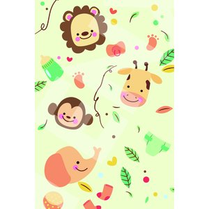 Manta Baby Confort Microfibra Estampada 90cm X 1,20m Bichinhos