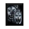 Quadro Decorativo Para Sala Quarto Leão Animais Com Vidro - 1