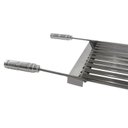 Ver imagem 2 de Grelha Para Churrasqueira Aço Inox 48x42cm Com Coletor de Gordura