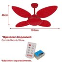 Ver imagem 3 de Ventilador de Teto Volare Platinum Vr42 Pétalo/4 220V