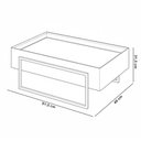Ver imagem 4 de Mesa de Centro Espelhada para Sala de Estar Pés Industrial Malika D05 Off White - Lyam Decor
