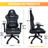 Cadeira Gamer Escritório Ergonômica Viva Game Kron Preto - 9