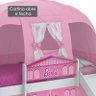 Cabana Superior para Camas Infantis Play - Rosa com Cortina Branca - Pura Magia - 6