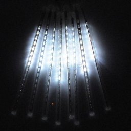 Cascata Tipo Gelo Chuva Pisca Queda 8 Tubos 232 50cm Led Branca (JA81119 Branco) - 6 Cascata Tipo Gelo Chuva Pisca Queda 8 Tubos 232 50cm Led Branca (JA81119 Branco) - 6